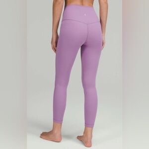 lululemon athletica Align High Rise Leggings 25” Women Mauve Purple Yoga Size 12